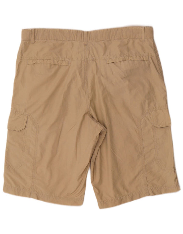 Marks & Spencer Mens Cargo Shorts W36 Large Beige Cotton