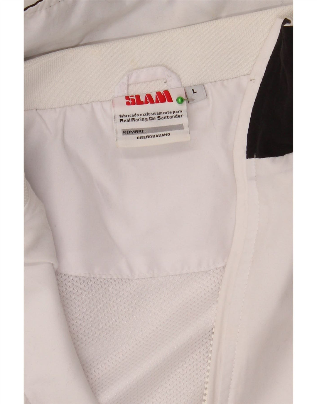 Slam Herre grafisk træningsdragt Topjakke Stor hvid Colourblock Polyester