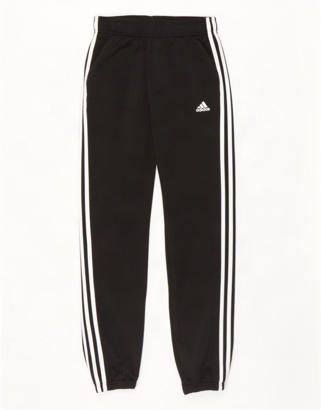 Adidas Drenge Træningsdragt Bukser Joggers 11-12 År Sort Polyester