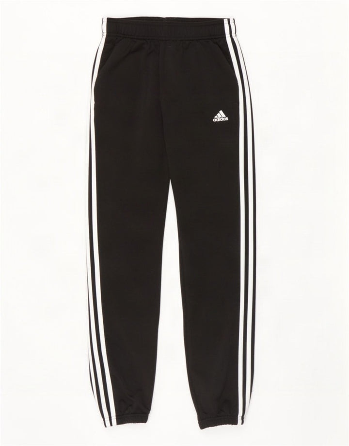 Adidas Drenge Træningsdragt Bukser Joggers 11-12 År Sort Polyester