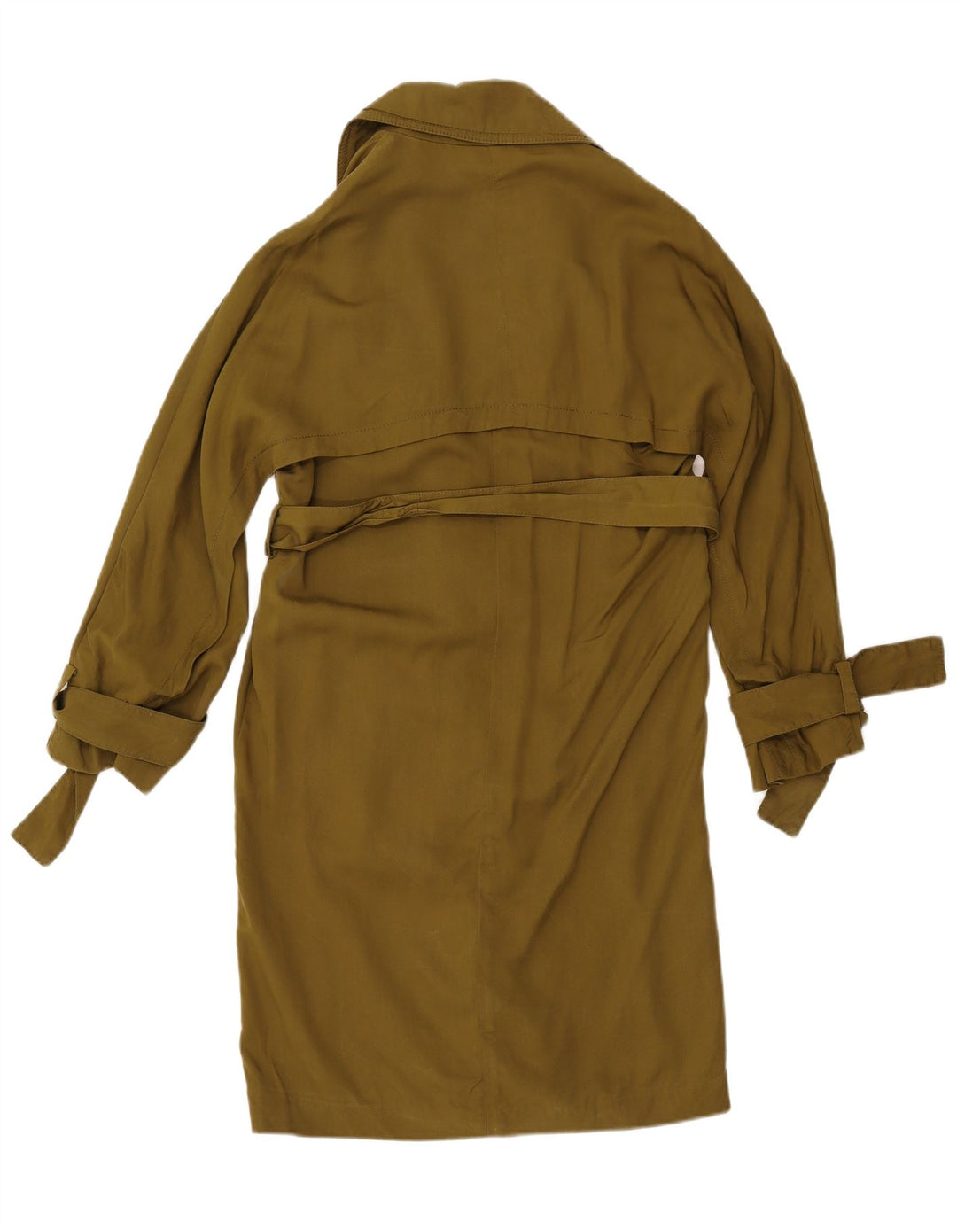 Topshop Dame Oversized Trench Coat UK 8 Small Khaki Lyocell