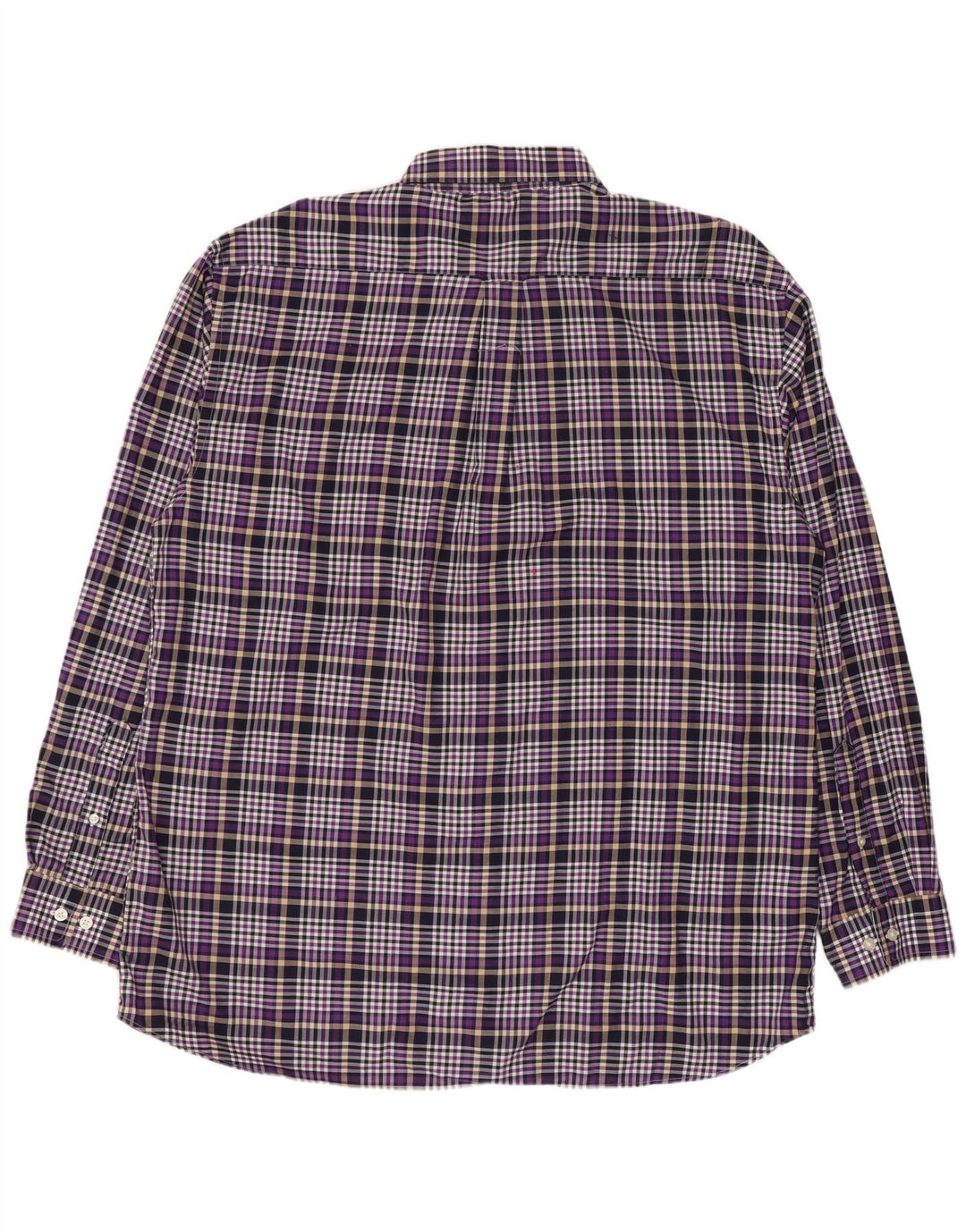 GANT Herre Regular Fit Flanellskjorte XL Lilla ternet bomuld