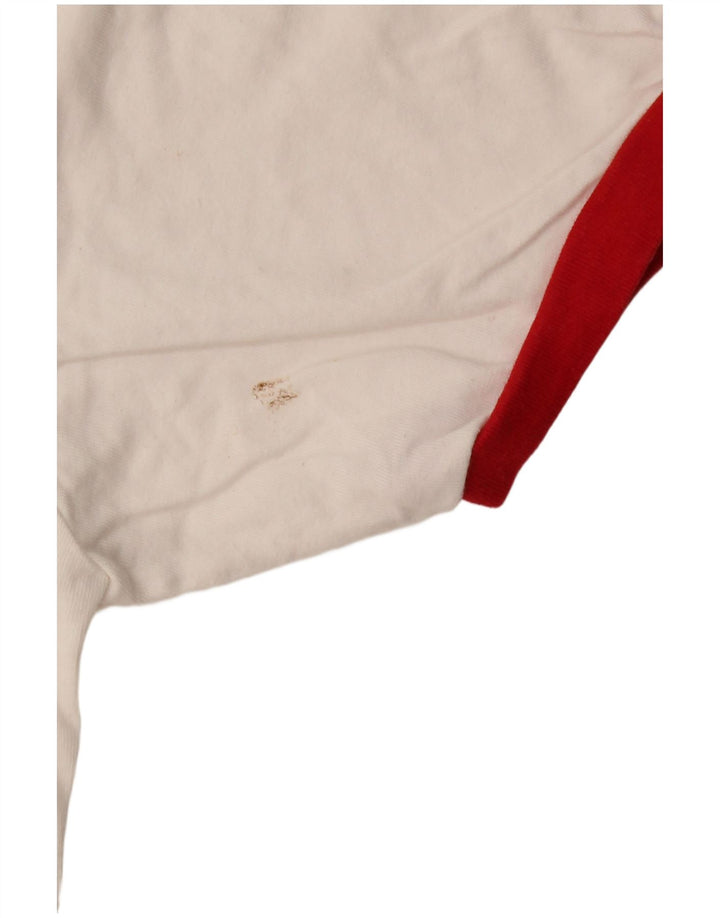 Adidas Herre T-Shirt Top Large Off White Bomuld