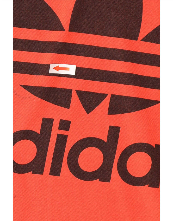 Adidas Grafisk T-shirt top til mænd, stor rød bomuld