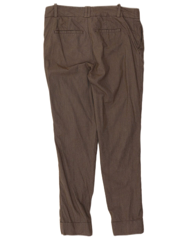 Zara Dame Mid Rise Joggers Chino Bukser Large W30 L27 Brun