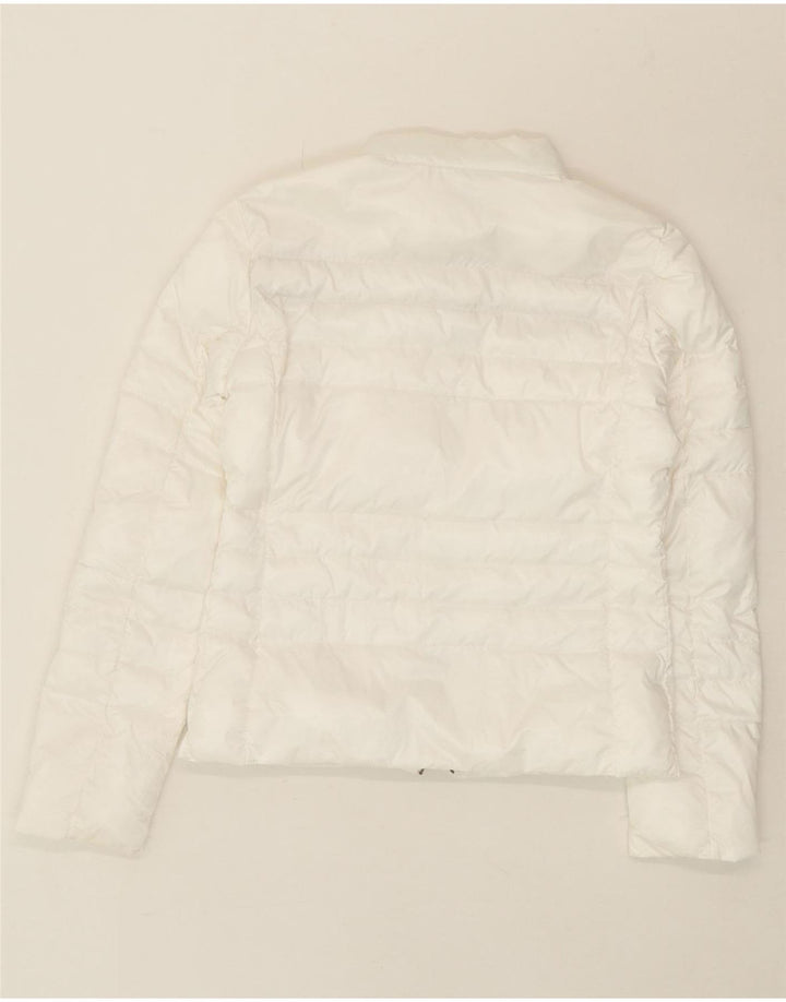 U.S. POLO ASSN. Womens Padded Jacket EU 40 Medium White Polyamide Vintage U.S. Polo Assn. and Second-Hand U.S. Polo Assn. from Messina Hembry 