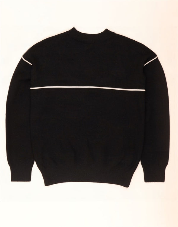 Marks & Spencer Dame Boat Neck Jumper Sweater UK 10 Small Black