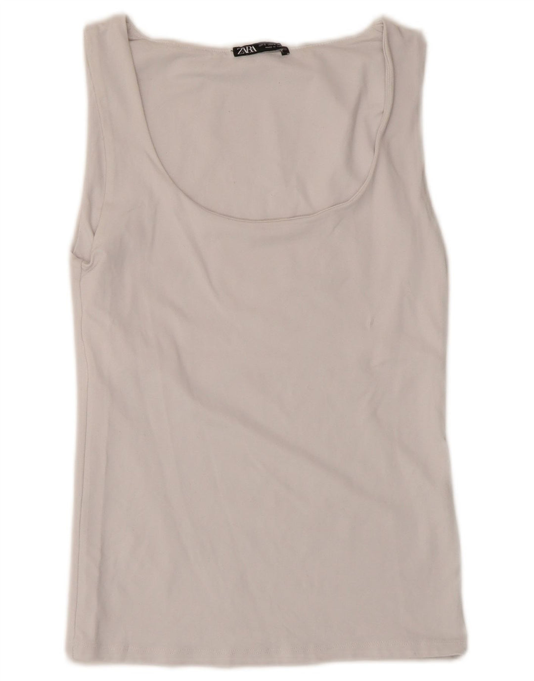 Zara Damevest Top UK 8 Small White Polyamide