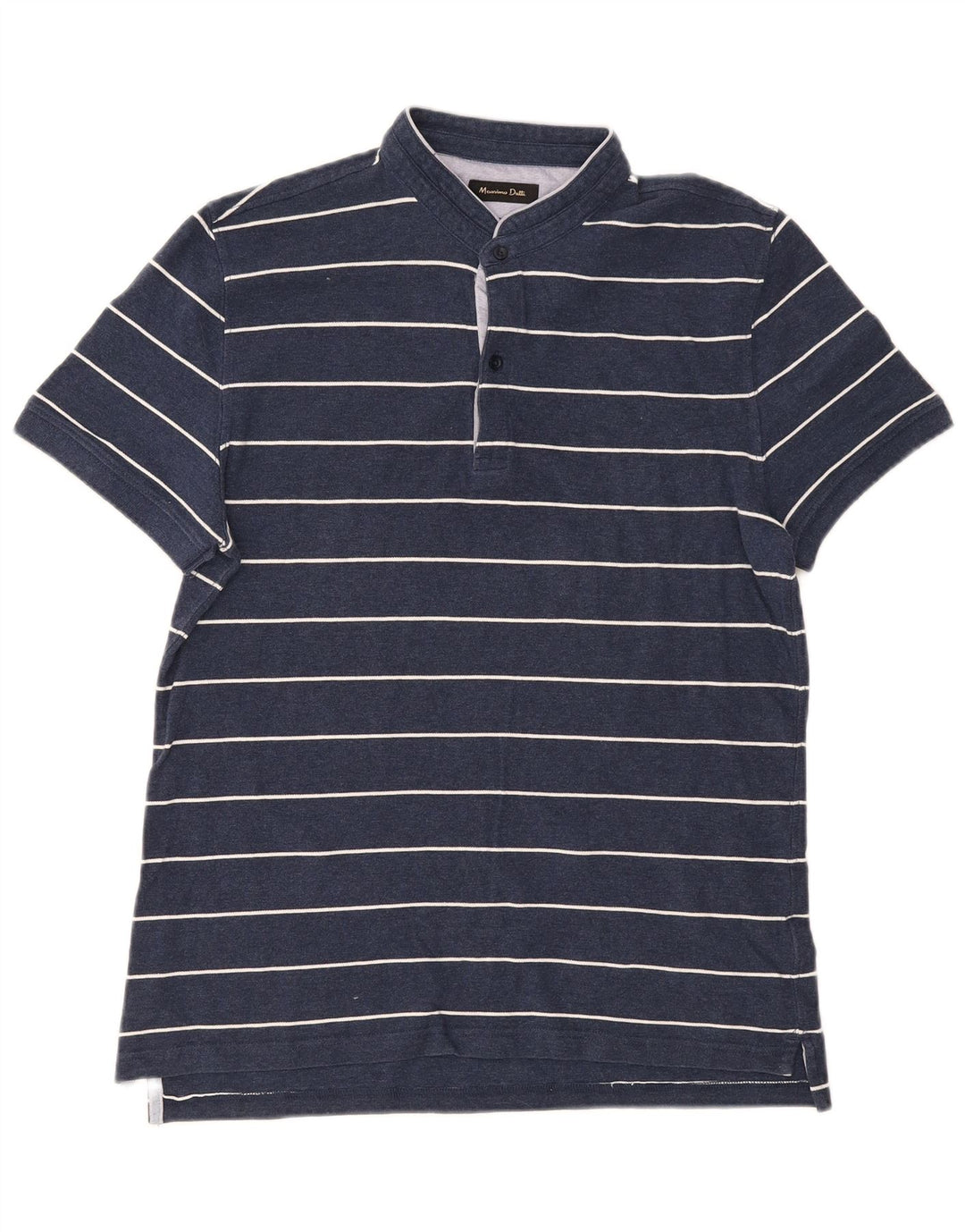Massimo Dutti herre poloshirt Stor marineblå stribet bomuld