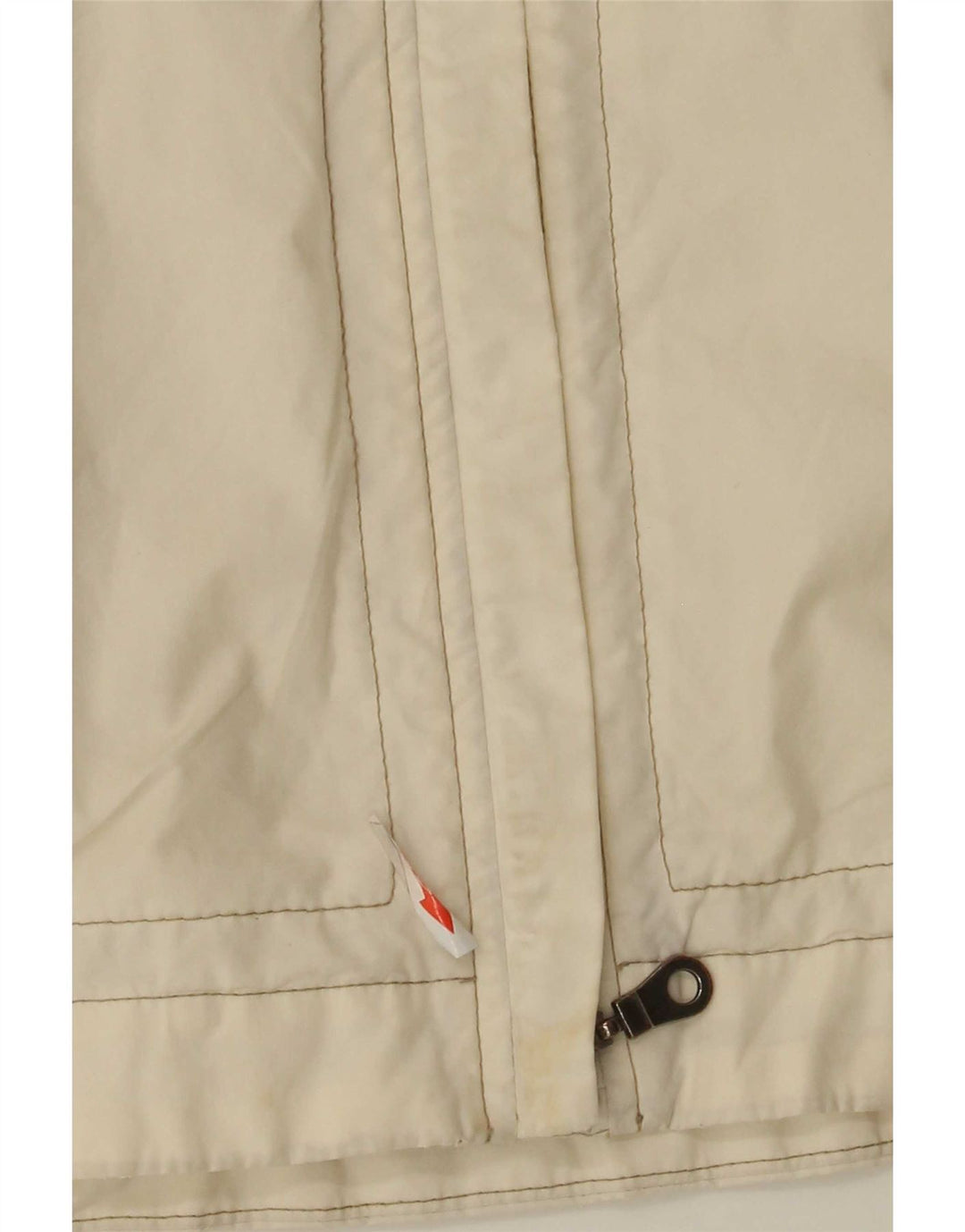 Murphy & Nye Dame Hooded Bomber Jacket UK 10 Small Off White Bomuld