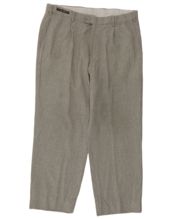 Marks & Spencer Herre Pegged Suit Bukser W32 L29 Grå Polyester