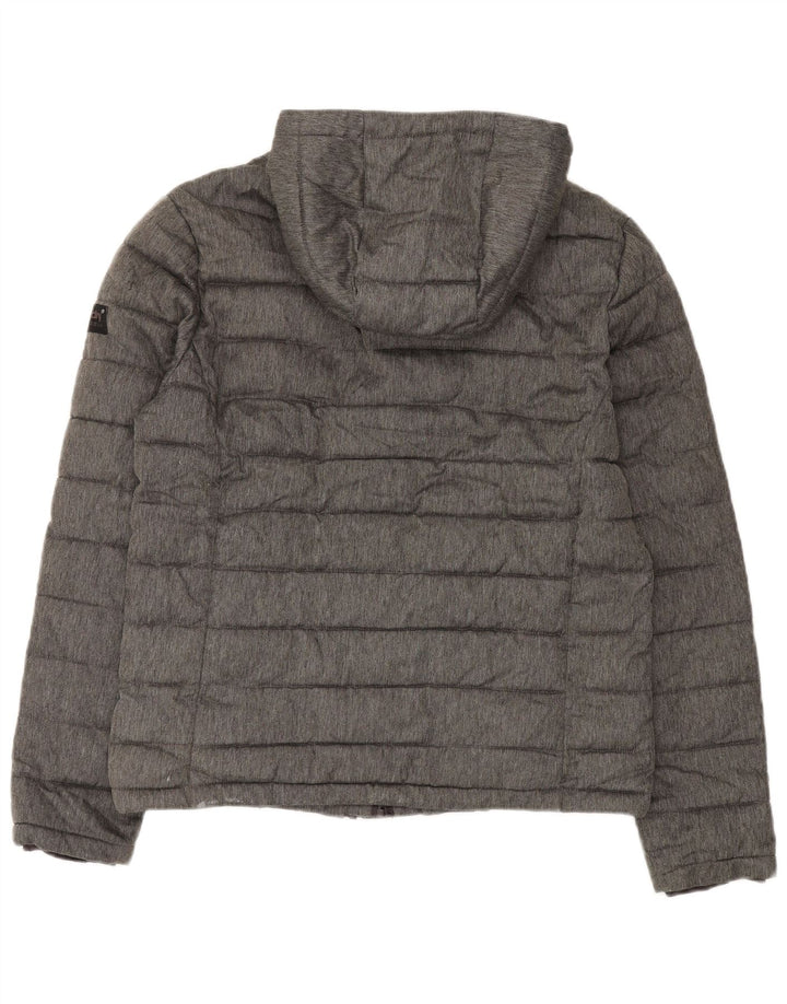Superdry Polstret hættejakke til mænd UK 42 XL Grå polyester