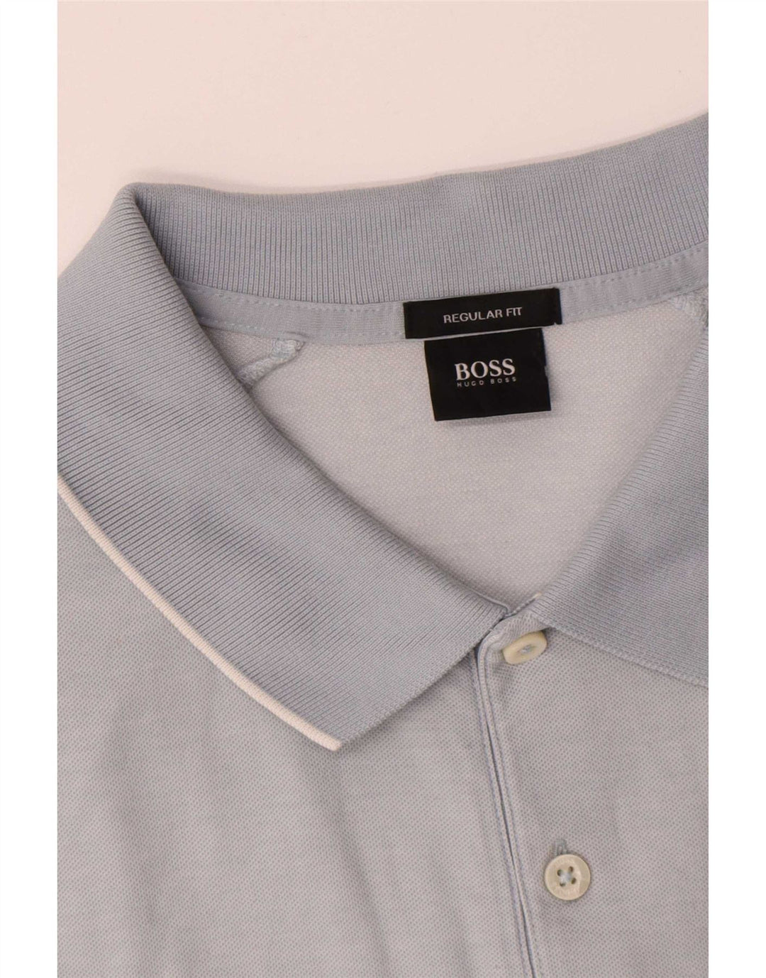 Hugo Boss Herre Regular Fit Polo Shirt Stor Blå Bomuld