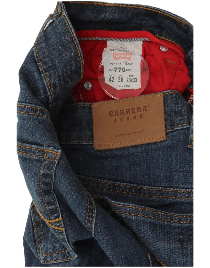 CARRERA Lige jeans til kvinder IT 42 Medium W28 L33 Blå Bomuld