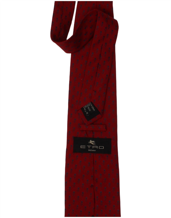 Etro Herre Slips One Size Red Floral Silke Designer