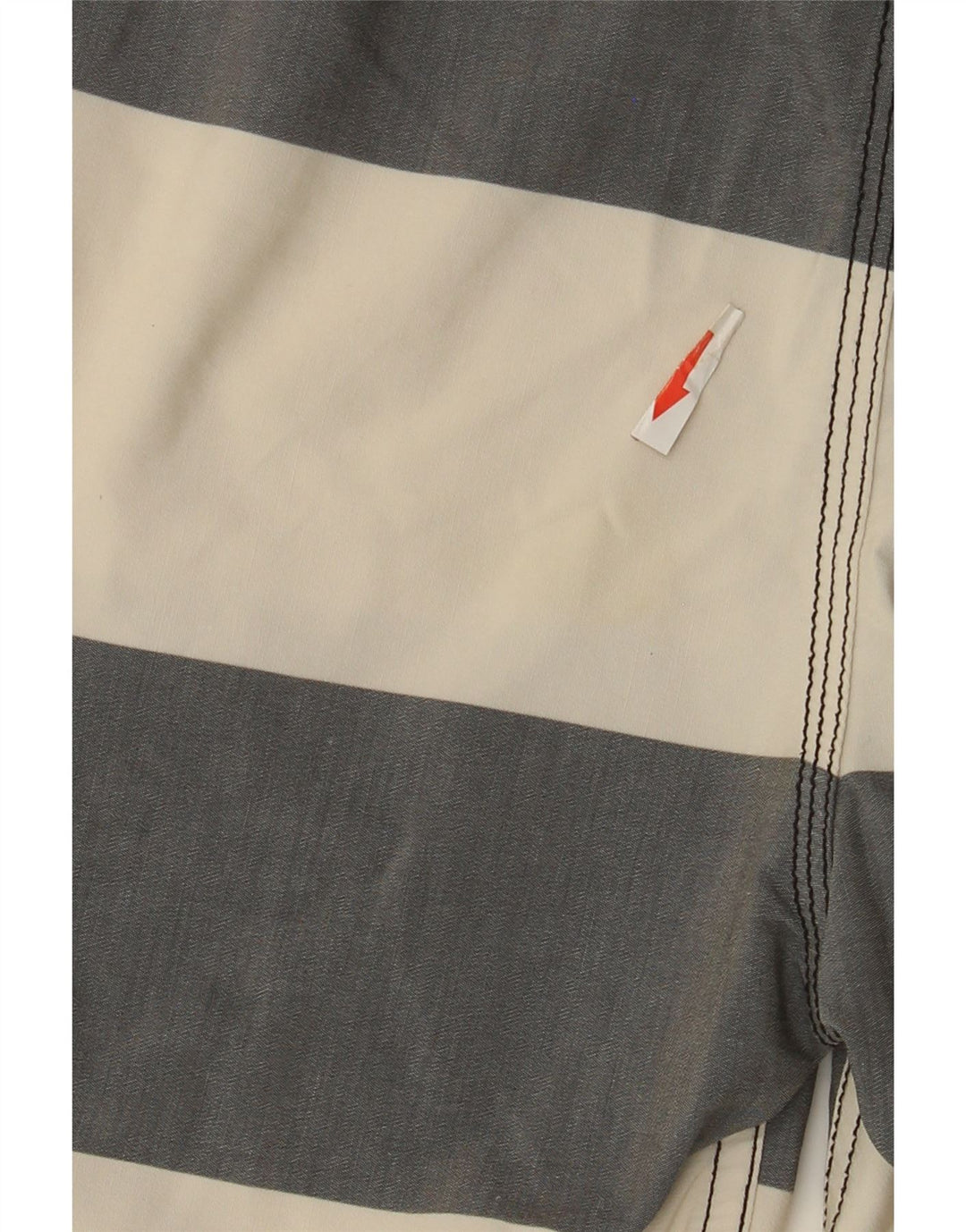 Quiksilver badeshorts til mænd store off-hvide stribet polyester