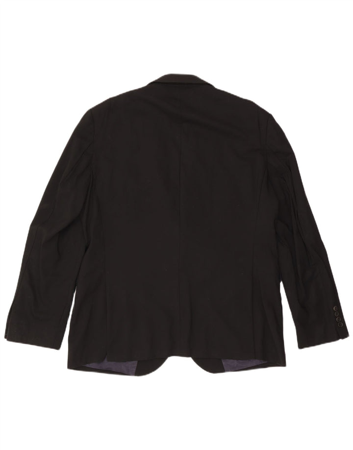 John Lewis Herre skræddersyet pasform 2-knaps blazerjakke UK 44 2XL sort uld