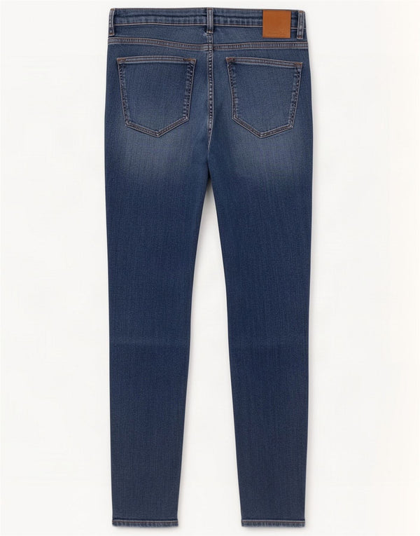 Massimo Dutti Dame Mid Rise Skinny Jeans EU 38 Small W28 L29 Blue Cotton