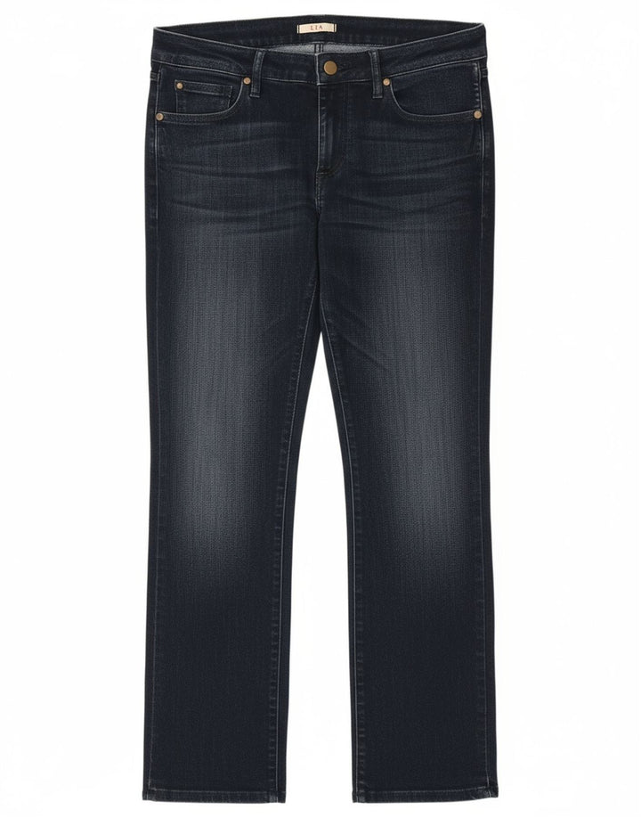WRANGLER Womens Lia Slim Jeans W30 L28 Navy Blue Cotton