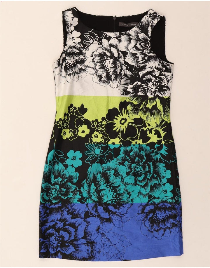 SANDRO FERRONE Womens Roma Sheath Dress UK 12 Medium Multicoloured Floral Vintage Sandro Ferrone and Second-Hand Sandro Ferrone from Messina Hembry 