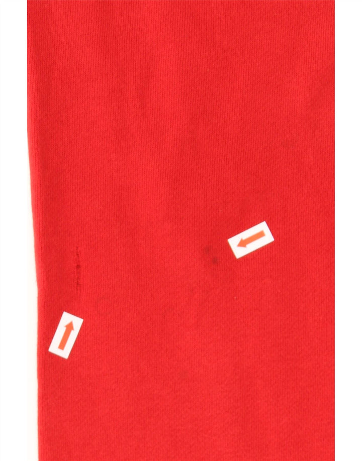 ADIDAS Womens Wisconsin Graphic Tracksuit Trousers UK 14 Medium  Red Vintage Adidas and Second-Hand Adidas from Messina Hembry 