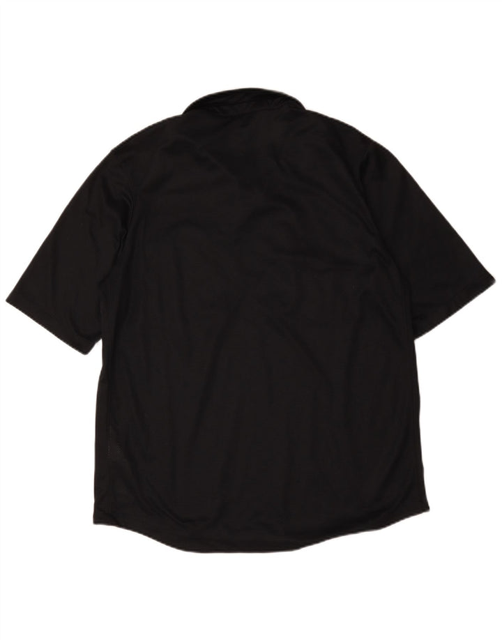 Nike herre Dri Fit poloshirt stor sort bomuld
