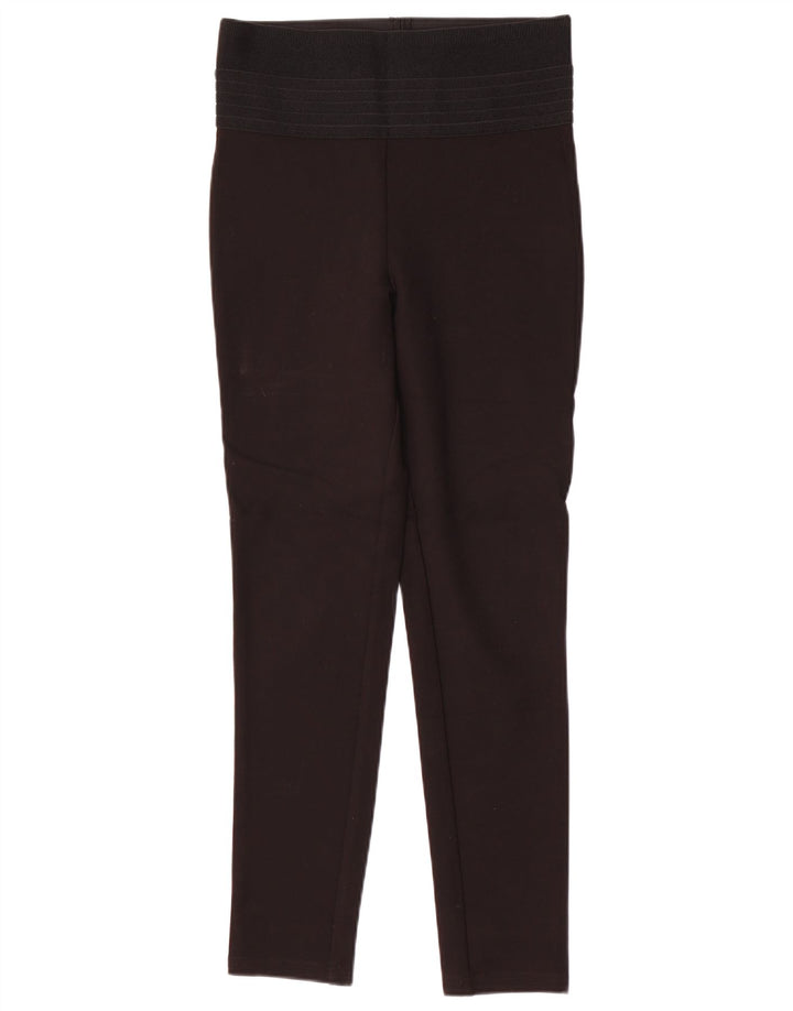 Zara Womens High Waist Leggings UK 12 Medium Black