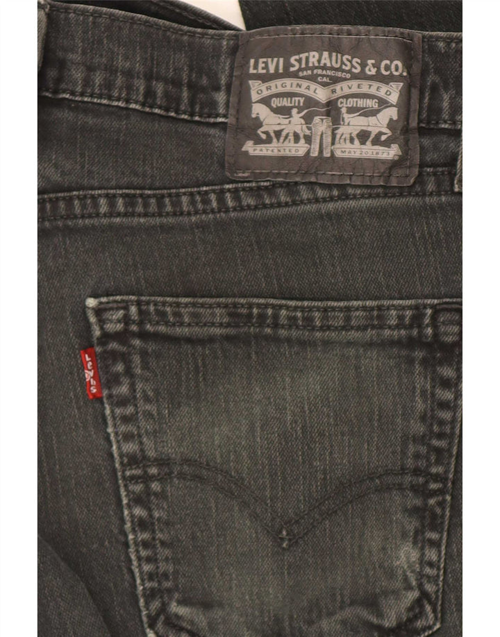 Levi's Slim Jeans til mænd W30 L30 sort bomuld