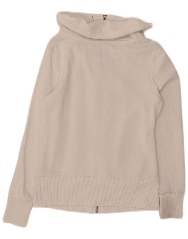 Guess Womens Tracksuit Top Jacket UK 18 XL White Cotton