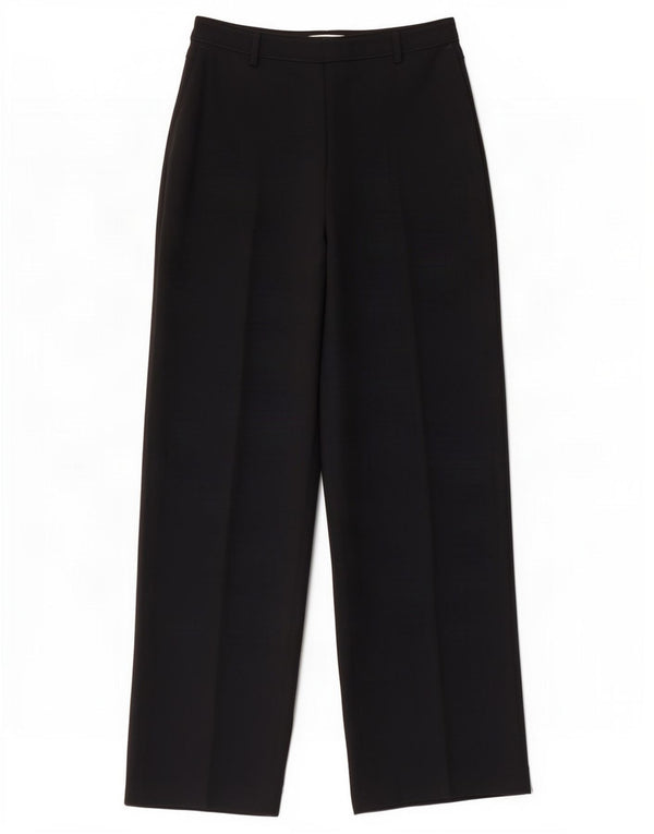 Jaeger Kvinder jakkesæt med brede ben bukser UK 8 Small W26 L30 Sort Polyester