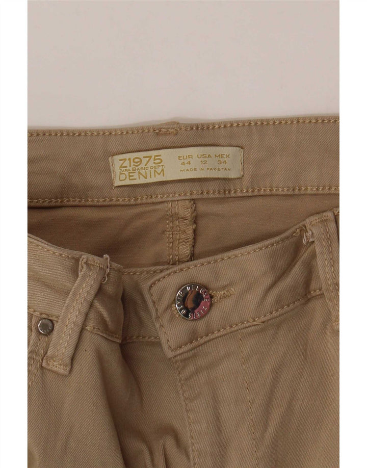 Zara Dame Slim Jeans EU 44 XL W34 L30 Beige