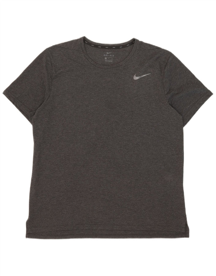 Nike Herre Dri Fit T-Shirt Top XL Grå Polyester