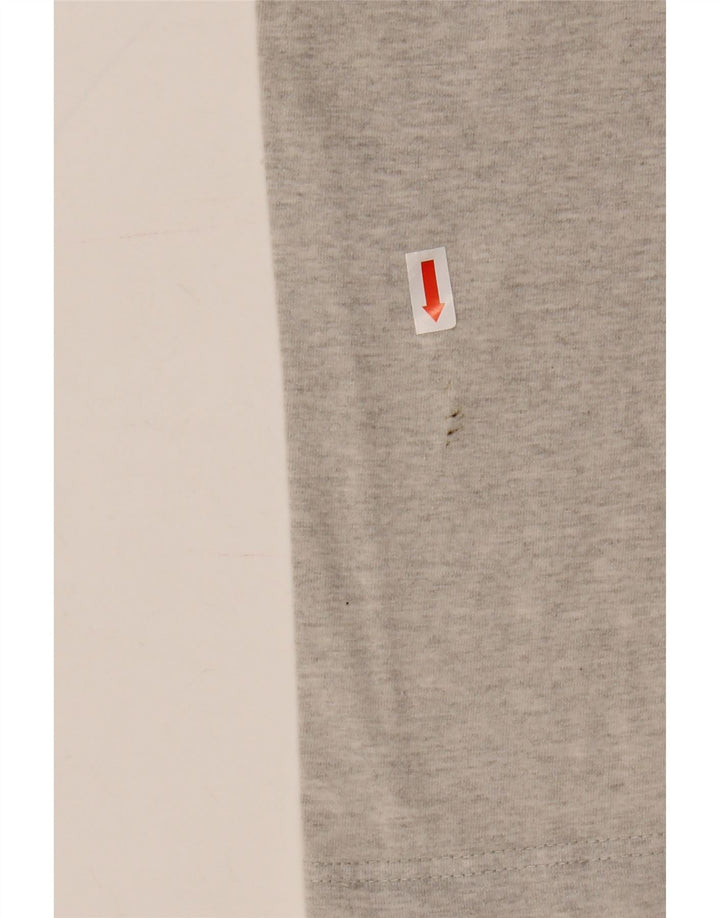 Asics Herre Grafisk T-Shirt Top Stor Grå Bomuld