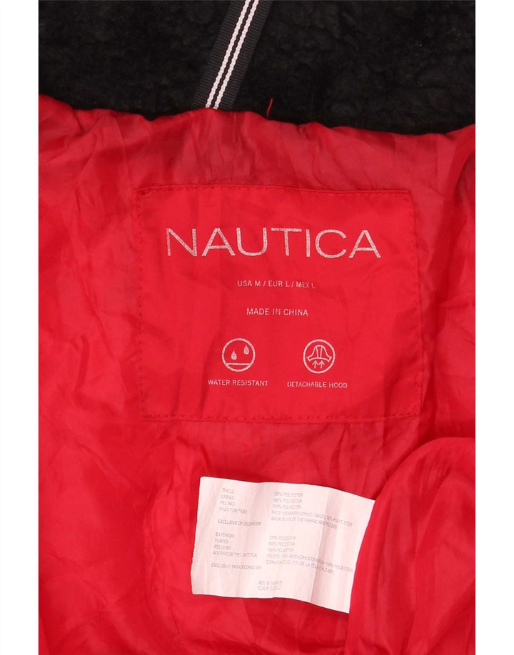 Nautica Polstret Damejakke UK 14 Medium Rød Polyester