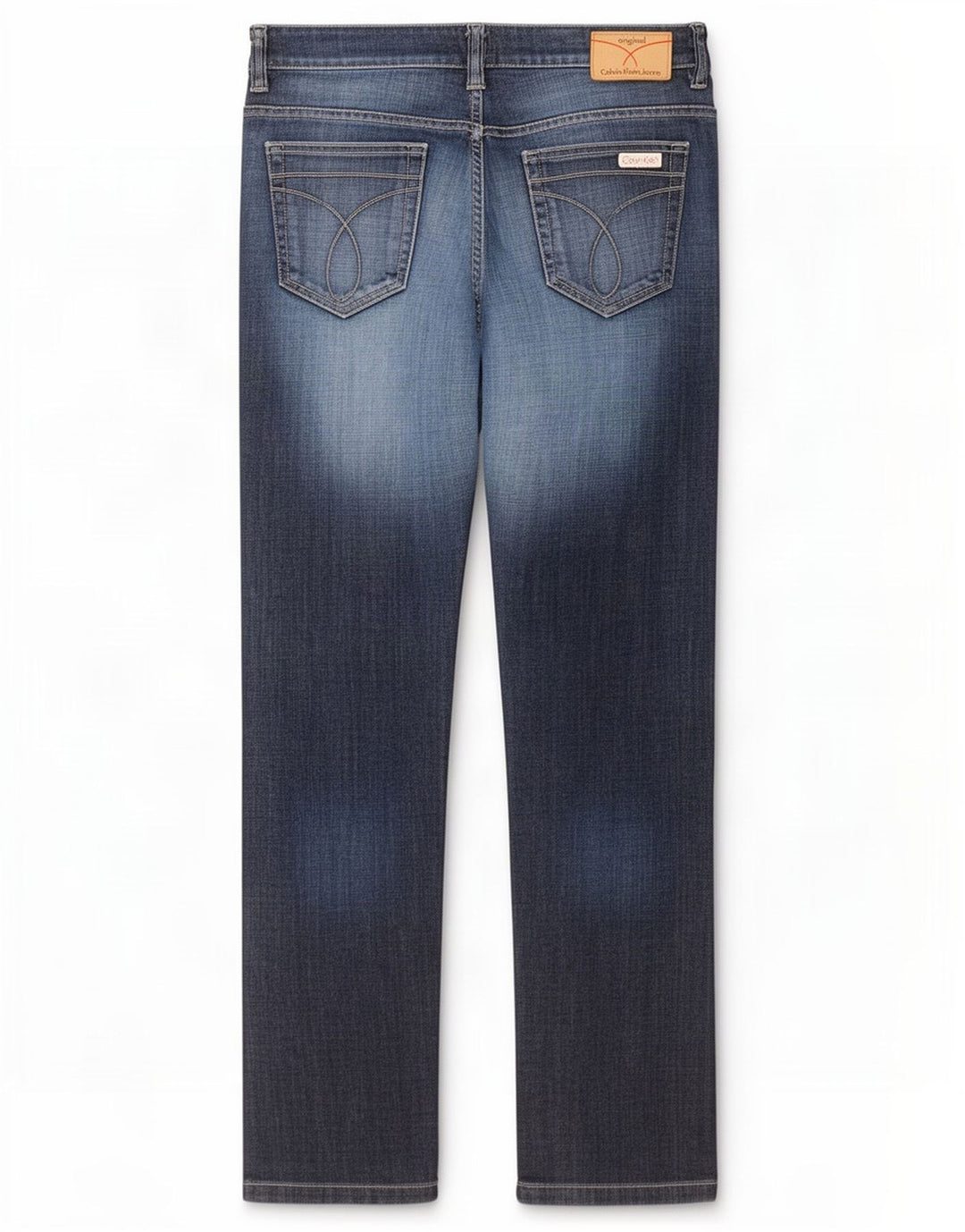 Calvin Klein Herre Distressed Slim Jeans W34 L34 Navy Blue