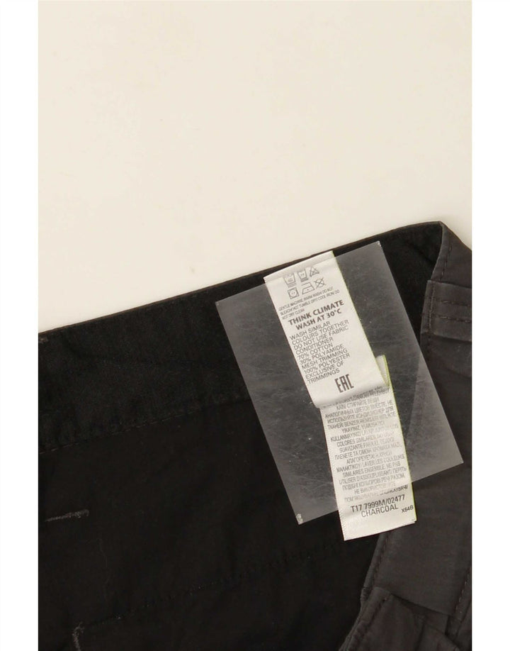 Marks & Spencer Herre Cargo Shorts XL W38 Grå Bomuld