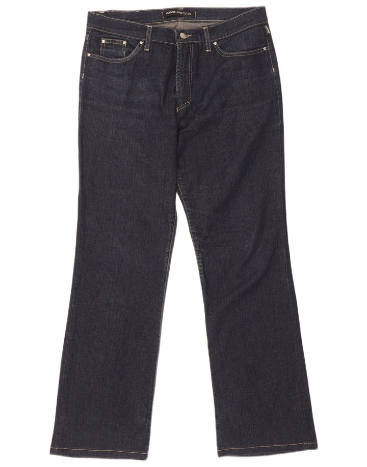 Versace Herre Ittierre Straight Jeans W34 L30 Marineblå Bomuld