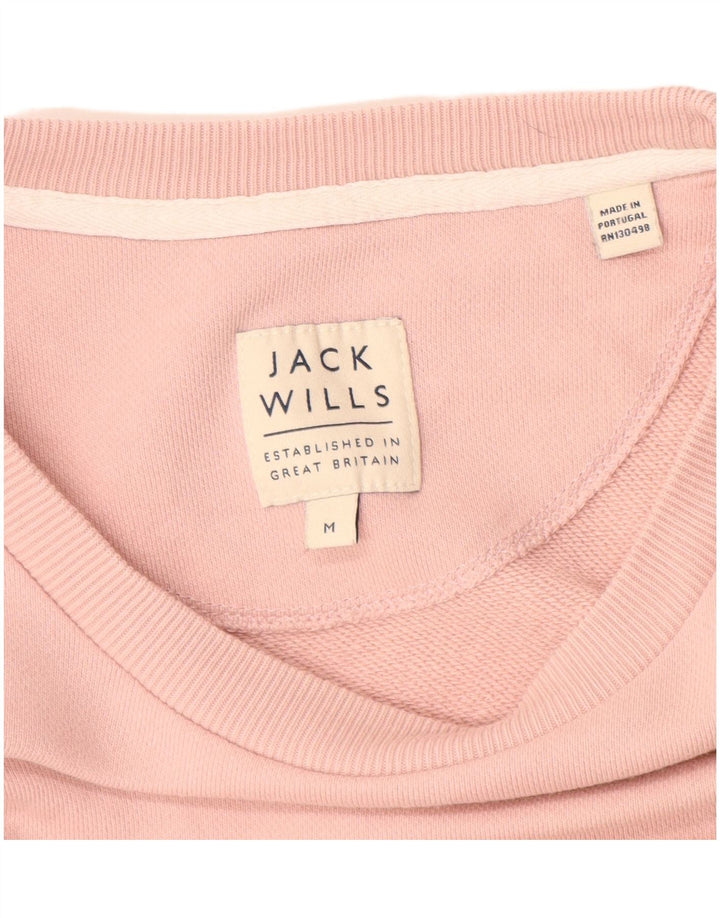 JACK WILLS Grafisk sweatshirt til mænd Medium Pink Bomuld