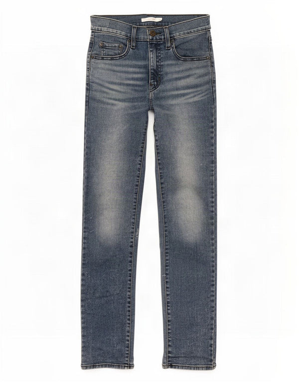 Levi's Dame 724 Højtaljede lige jeans W26 L30 Blå Bomuld
