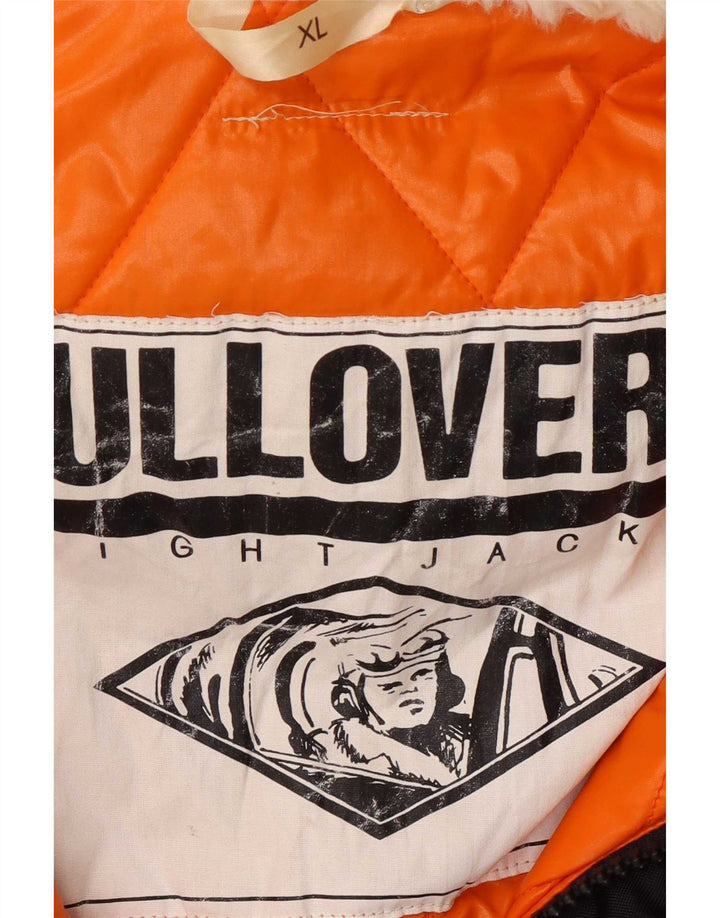Pulloveria Herre Hooded Bomber Jacket UK 42 XL Sort Polyamid