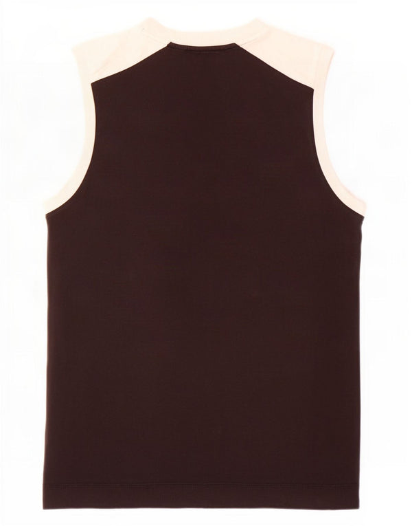 Puma Herre Grafisk Vest Top Medium Sort Colourblock Bomuld