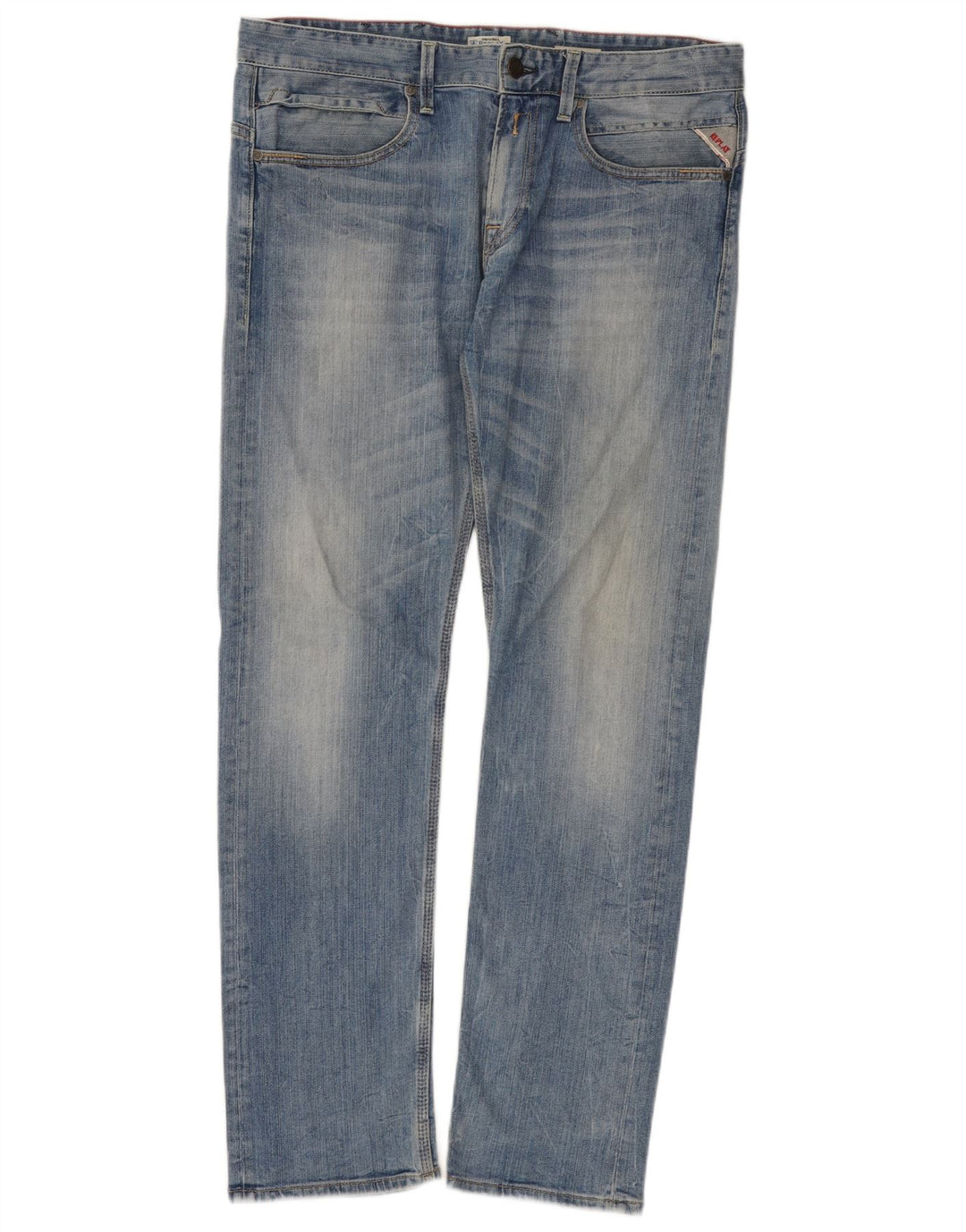 Replay Herre Jeto Slim Jeans W34 L32 Blå Bomuld