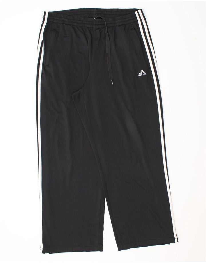 Adidas fuld træningsdragt til mænd, stor sort polyester