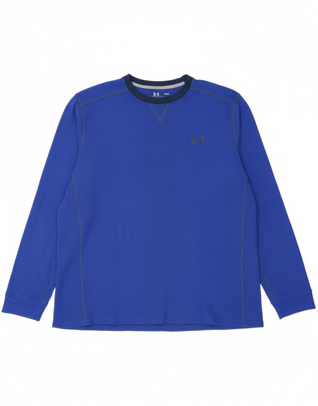 Under Armour Herre Cold Gear Top Langærmet 2XL Blå Polyester