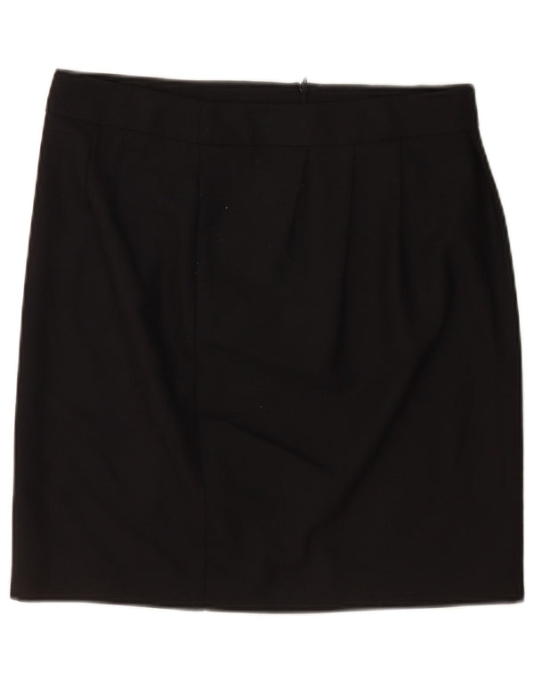 Moschino Dame Mini Nederdel UK 12 Medium W30 Sort Polyester