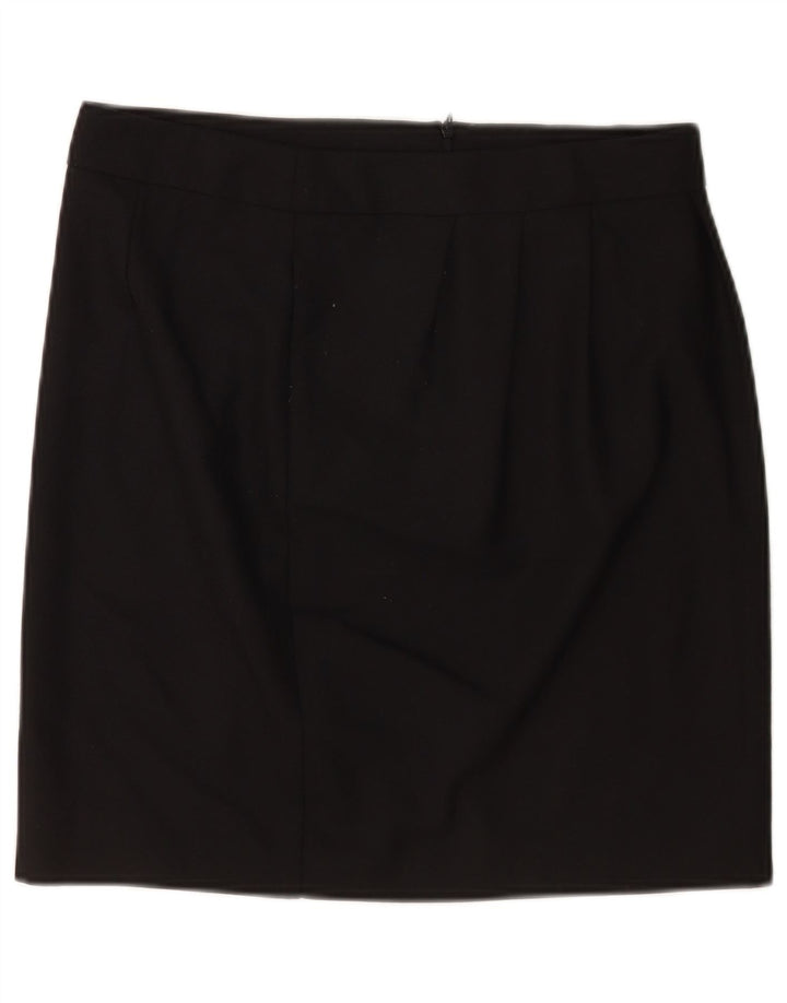 Moschino Dame Mini Nederdel UK 12 Medium W30 Sort Polyester
