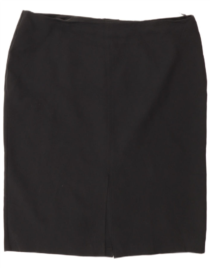 Marks & Spencer Pencil Nederdel til kvinder UK 20 2XL W40 Sort Polyester