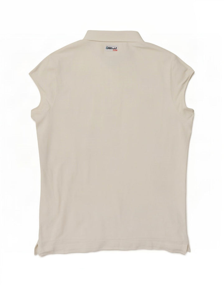 Puma Dame Polo Shirt UK 12 Medium White