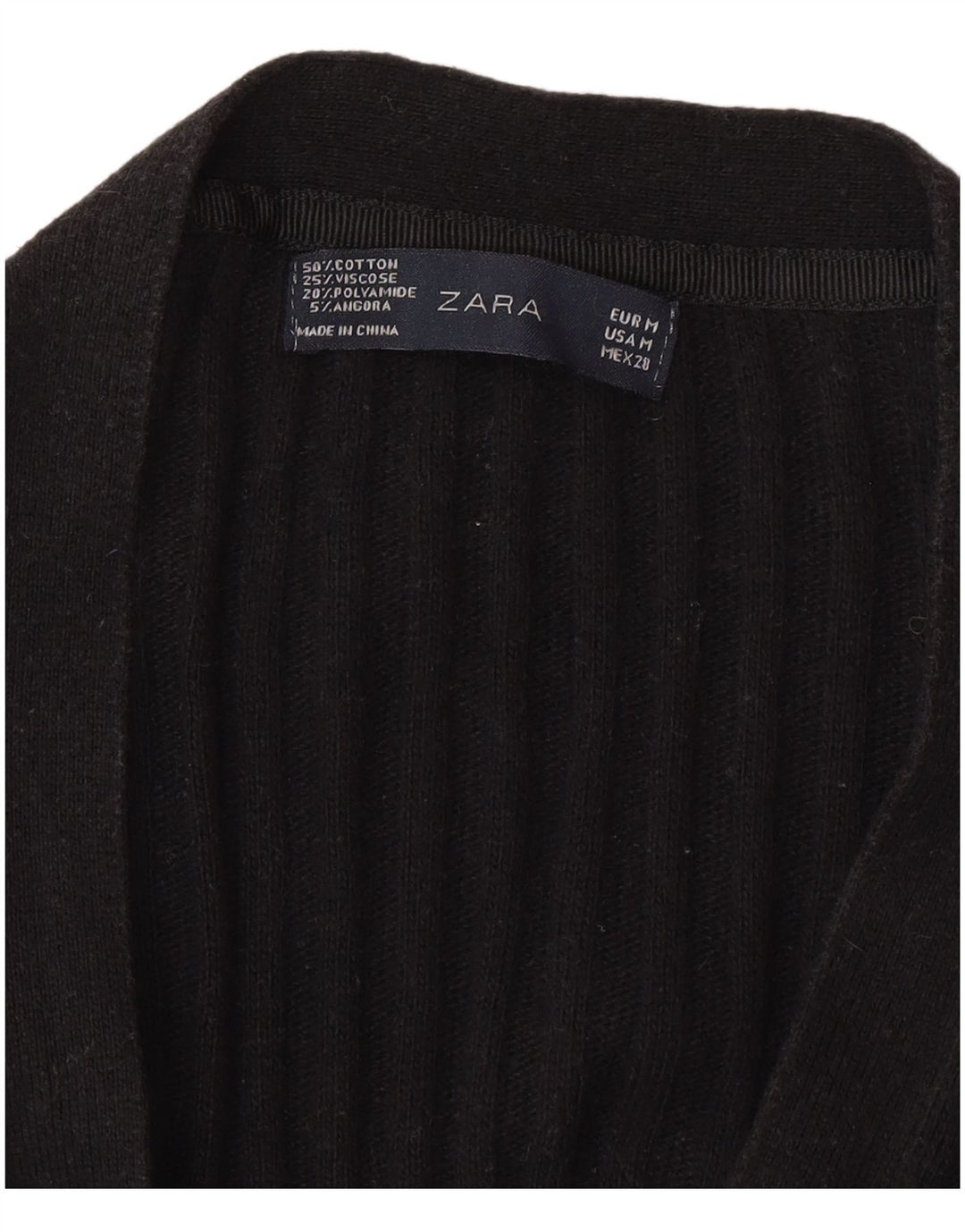 Zara Dame Cardigan Sweater UK 12 Medium Sort