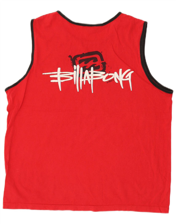 Billabong Herre Grafisk Vest Top XL Rød Bomuld